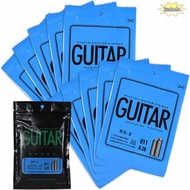 JUSTO 10PCS Electric Guitar String, RX-2 Model Silver Single String Replacement, Premium Carbon Stee