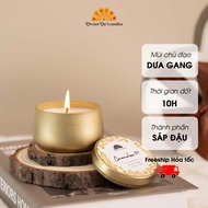 Nến Thơm Cao Cấp Cocomelon 04 VIVIAN Vivian Vus Candles Hũ Thiếc 100gr Mùi Dưa Gang - Nến Thơm Sáp Đ