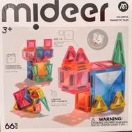 Mideer Magnetic Tiles: 66 PCS (Travel Mini Tiles)