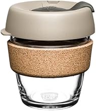 KeepCup Reusable Coffee Cup - Brew Tempered Glass and Natural Cork, XS 6oz/177ml - Filter