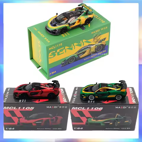 New In Stock Masdi 1:64 Car Model Mclaren Senna Special Edition Mclaren 765LT Alloy Diecast Model wi