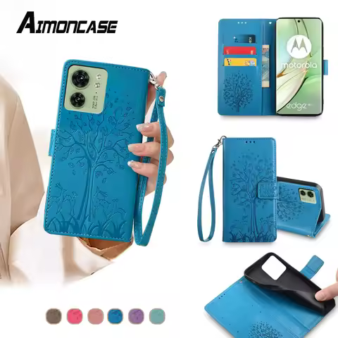 Fashion Leather Case for Motorola Edge 40 30 Neo Moto X40 X30 20 Lite S Pro Ultra Fusion 2023 Flip C