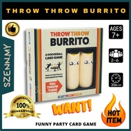HOT ITEM Board Game - Throw Throw Burrito Kickstarter Retail edition Card Game Funny Party Game