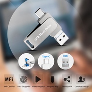 2TB Type-C iPhone High Quality Dual Drive Flash Memory USB High Speed Memory Stick 1TB Data Memory o
