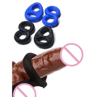 Penis Cock Ring Male Reusable Silicone Semen Delay Ejaculation Enlarger Rings Erection Sex Toys For Men Couple