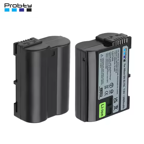 2800mAh EN-EL15C EN-EL15 Battery for Nikon Z5, Z6, Z6 II, Z7, Z7II D7000 D7100 D7200, D850 D750 D750