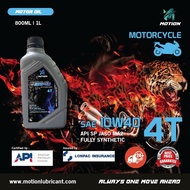 MOTION 4T Fully Synthetic Motorcycle Engine Oil API SP JASO MA2 (1L/10W40)