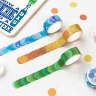 100pcs /roll Colorful Dots Washi Tapes Scrap