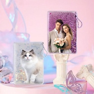 1pc Custom Quicksand Photo Keychain, Custom Personalized Photo Quicksand Suitable Anniversary Gift, 