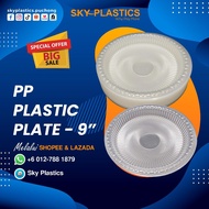 Disposable PP Plastic Plate 9inch | 50pcs± BENXON PL09 |