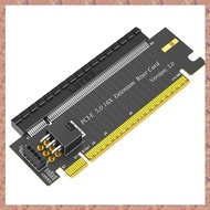 PCI-E 5.0 16X to X16 180 Degree Converter Adapter Card PCIE Riser Card with ATX 6Pin PWR Connector(R