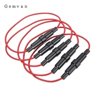 [Gemvan] SiaBiced 5Pcs Fuse Holder 5x20mm Automobile Accessories Weatherproof Easy to Use 7 Inches
