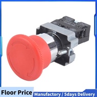 22mm NC Red Mushroom Emergency Stop Push Button Switch 600V 10A ZB2-BE102C XB2-BS542X1