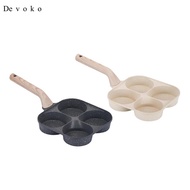 Devoko 4 Cup Egg Frying Pan Household Sturdy Grill Frying Pan for Eggs Muffins Meat