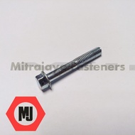 MESIN [50 PCS] FLANGE KEYBolt 8 ENGINE BLOCK M6x40 WHITE