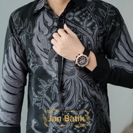 Model Terbaru Batik Pria Kemeja Lengan Panjang Atasan Slimfit Full Furing Modern Premium Baju Kasual