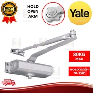 (80KG HOLD OPEN) YALE C7712SB 80KG HEAVY DUTY ADJUSTABLE HOLD OPEN DOOR CLOSER WITH AUTO STOP FUNCTI