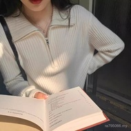 Sweater Musim Bunga dan Musim Luruh dengan Reka Bentuk, Asas Awal Musim Gugur, Sweater Berkait Luar 