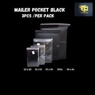 MAILER POCKET BLACK/ BAG COURIER WITH BUBBLE/COURIER BAG