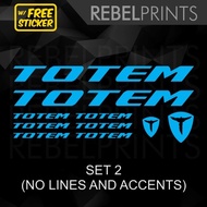 ♒ ✁ ◸ ☼ ◗ TOTEM Bike Frame Sticker Decals Vinyl for Mountain Bike and Road Bike and Fixie