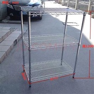 不鏽鋼架库房家用落地置物架可加辘