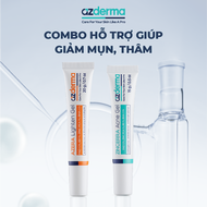 Combo Hỗ Trợ Giúp Giảm Mụn Thâm Azderma Zincerra Acne Gel 15g Azera Lighten Gel 20g
