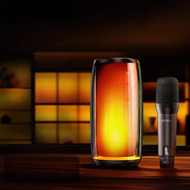 KINYO | ลำโพงบลูทูธพร้อมไมโครโฟน ชุดร้องเพลง KTV ขนาดเล็กสำหรับครอบครัว