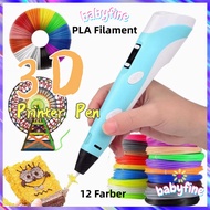 【Free 9M Filament】3D Pen PLA 3D Printing Pen Doodle Arts Craft Drawing USB Pen Set LCD V2 Education 