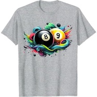 Billiards Pool Player 8 Ball 9 Ball Paint Art Billiard Balls T-Shirt - Clothes - T-Shirts - T-Shirts
