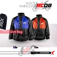 Honda Yamaha Rainsuit Baju Hujan High Quality Rain Coat Suit Motorcycle Raincoat XDOT RC08 Raincoat 