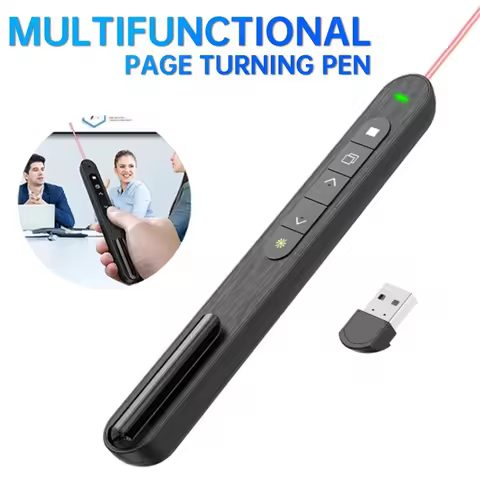 Portable PPT Clicker Wireless Presenter Remote Control Pen Presentation Click Pointer PPT Clicker Fo