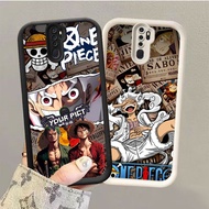 GK-44 Luffy One Piece Black and White Silicone Casing for OPPO Reno 8T 2Z A9 A5 F11 2F 2020 Pro 5G