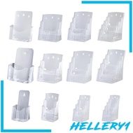 [Hellery1] Acrylic Brochure Holder, Brochure Holder, Slanted Design, Countertop Organizer, Display Stand for Menus, Restaurant Meetings