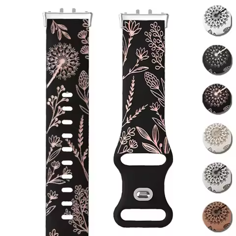 Prints Design Strap for Samsung Galaxy Fit 3 Watch Band Silicone Engraving Bracelet for Samsung Gala