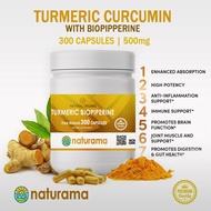 Turmeric Curcumin Kapsul Kunyit lada Hitam Naturama Premium Organik