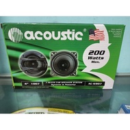 Speaker Coaxial Acoustic 4 inch Mobil Pintu 200 W Watts 4" 4 in