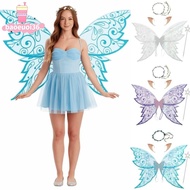 BAOEUOI36 Fairy Angel Wing Costume, Glitter Butterfly Fairy Wings Elf Wings Butterfly Photography Pr