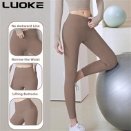LUOKEผู้หญิงกางเกงกีฬาขายาวเอวสูงกางเกงโยคะควบคุมTummy Leggingsสำหรับผู้หญิงออกกำลังกายกีฬาออกกำลังก