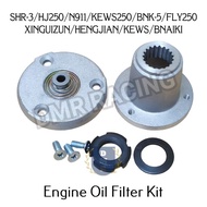 XGZ SHR-1 SHR-3 N911 HJ250 BNK-1 BNK-3 KEWS250 FLY250 Original Engine Oil Filter Assy Comp (Motocros