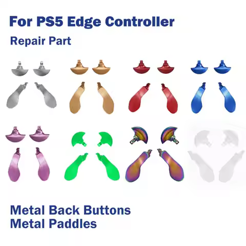 Metal Back Buttons for PS5 Dualsense Edge Wireless Controller Metal Paddles for PS5 Edge Elite Gamep