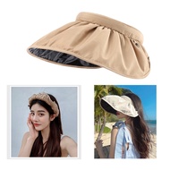 UV Visor Cap Running Sun Hat Quick-Dry Polyester Portable Sun Hat UV Protection Beach Cap