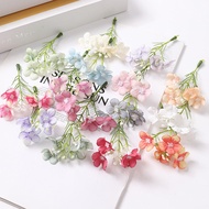 1PC Artificial Hydrangea Flowers Babysbreath Cole Flowers Fake Flowers for Home Decor Wedding Party Decoration