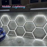 Muiti Garage Light Hexagon Led Lights Lamp Highly Efficient Honeycomb LED Light Customized for Barbe