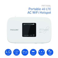 PROLiNK PRT7008L Portable 4G LTE AC 300Mbps WiFi Hotspot LED Screen