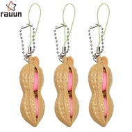 Squishy Cute Keychain For Kids Unique Peanut Design Portable Keychain Hang On Backpack Or Cellphone Adult Kids Toys Gift Peanut Keychain For Stress Relief