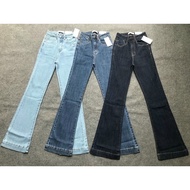 Long flared jeans, flared pants