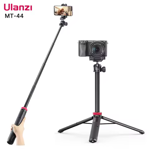 Ulanzi MT-44 Extendable Vlog Livebroadcast Tripod Stand with Phone Mount Holder 42Inch for DSlR SLR 
