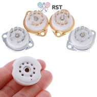 RunSabailTWO 1Pc chassis mount 9pin ceramic tube socket for EL84 ECC82 6922 12AX7