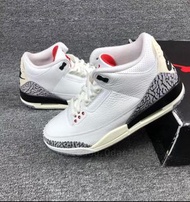 Air Jordan 3 Retro White Cement 白水泥經典中幫 舒適防滑休閒鞋 103
