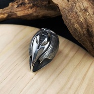 能神系列-【毛伊】925純銀戒指(魟魚/鳥)寬版戒指 抽象設計